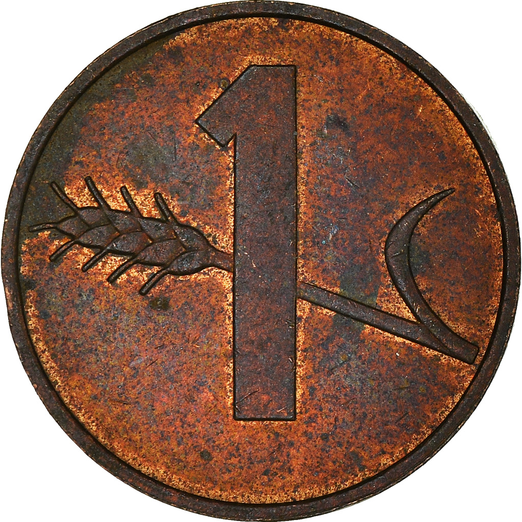 Moneda, Suiza, Rappen, 1983