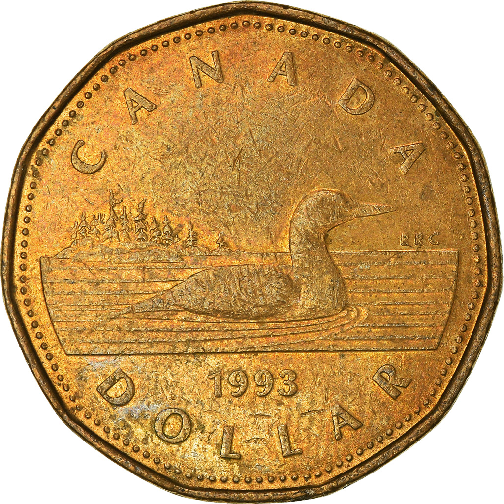 Moneda, Canadá, Dollar, 1993