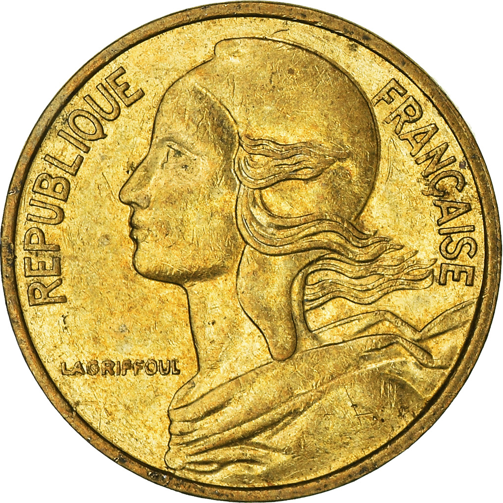 Moneda, Francia, 5 Centimes, 1987