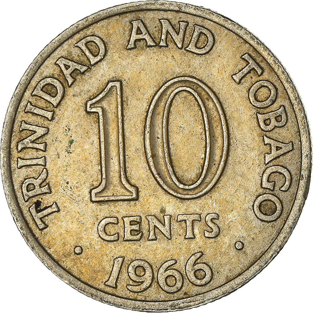 Moneda, TRINIDAD & TOBAGO, 10 Cents, 1966