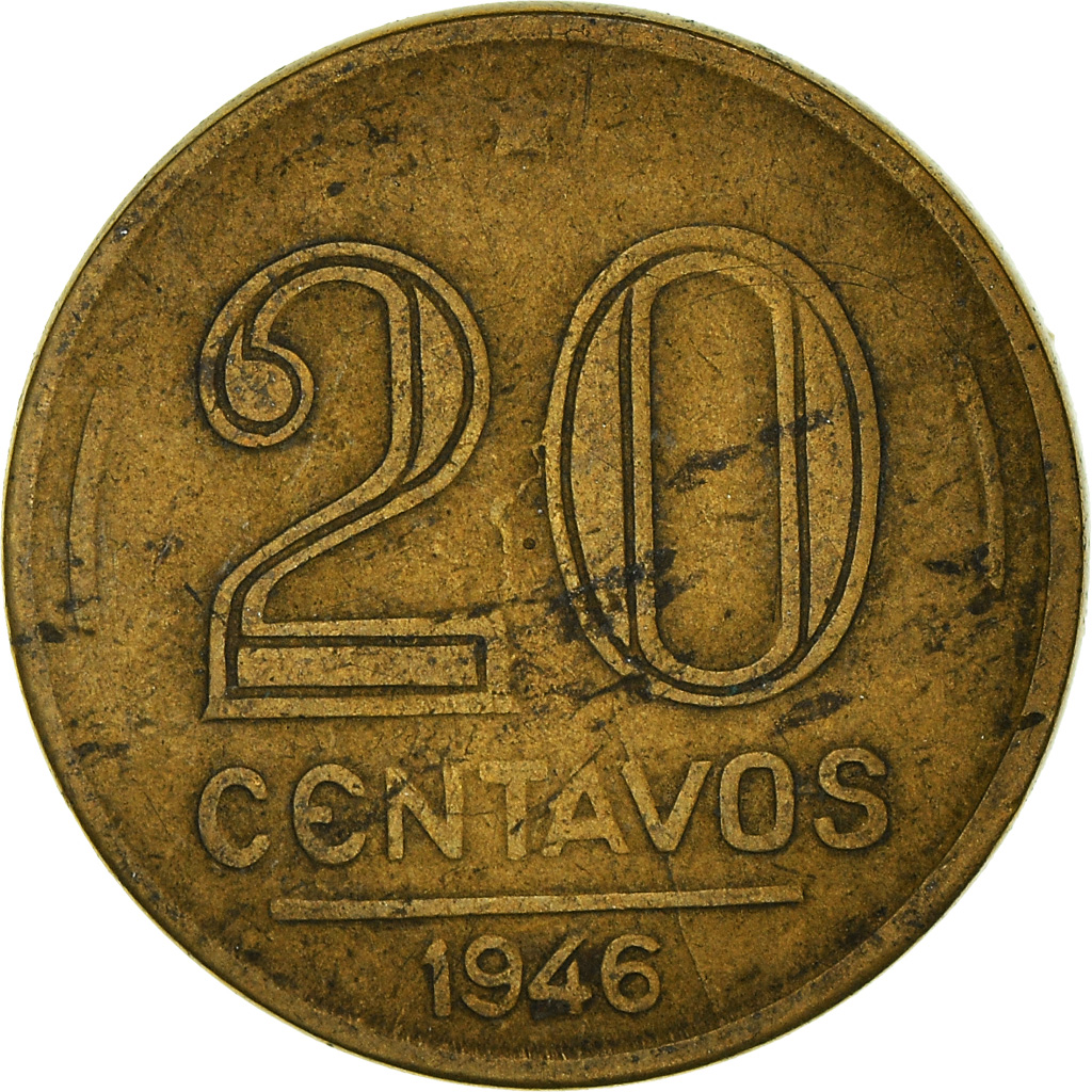 Moneda, Brasil, 20 Centavos, 1946