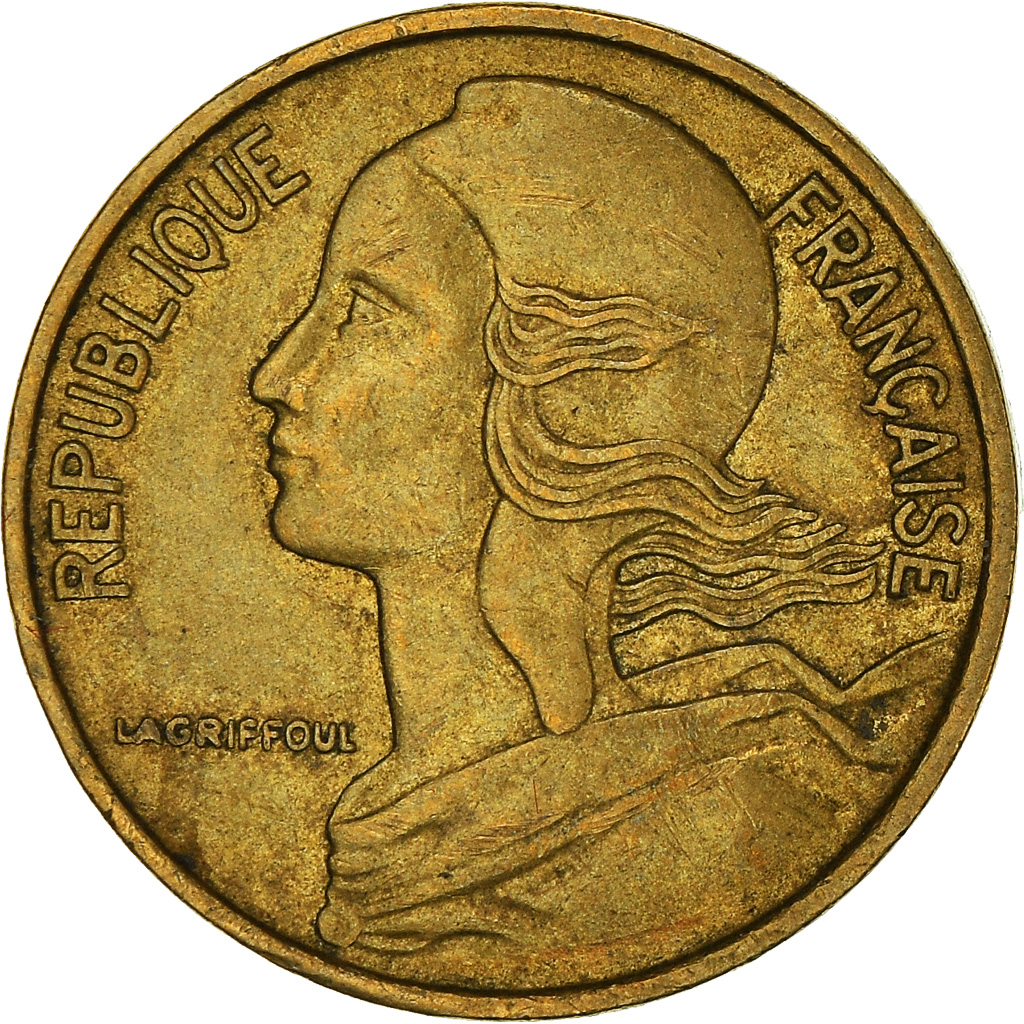 Moneda, Francia, 5 Centimes, 1973