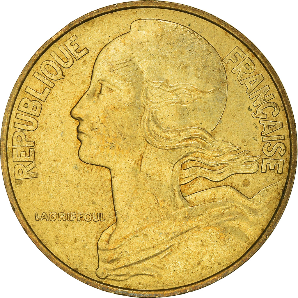 Moneda, Francia, 20 Centimes, 1983