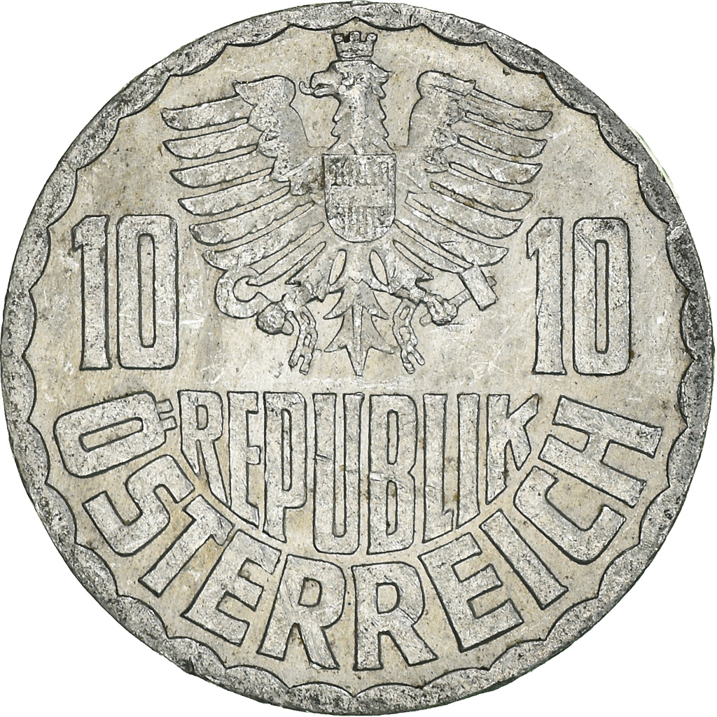 Moneda, Austria, 10 Groschen, 1965