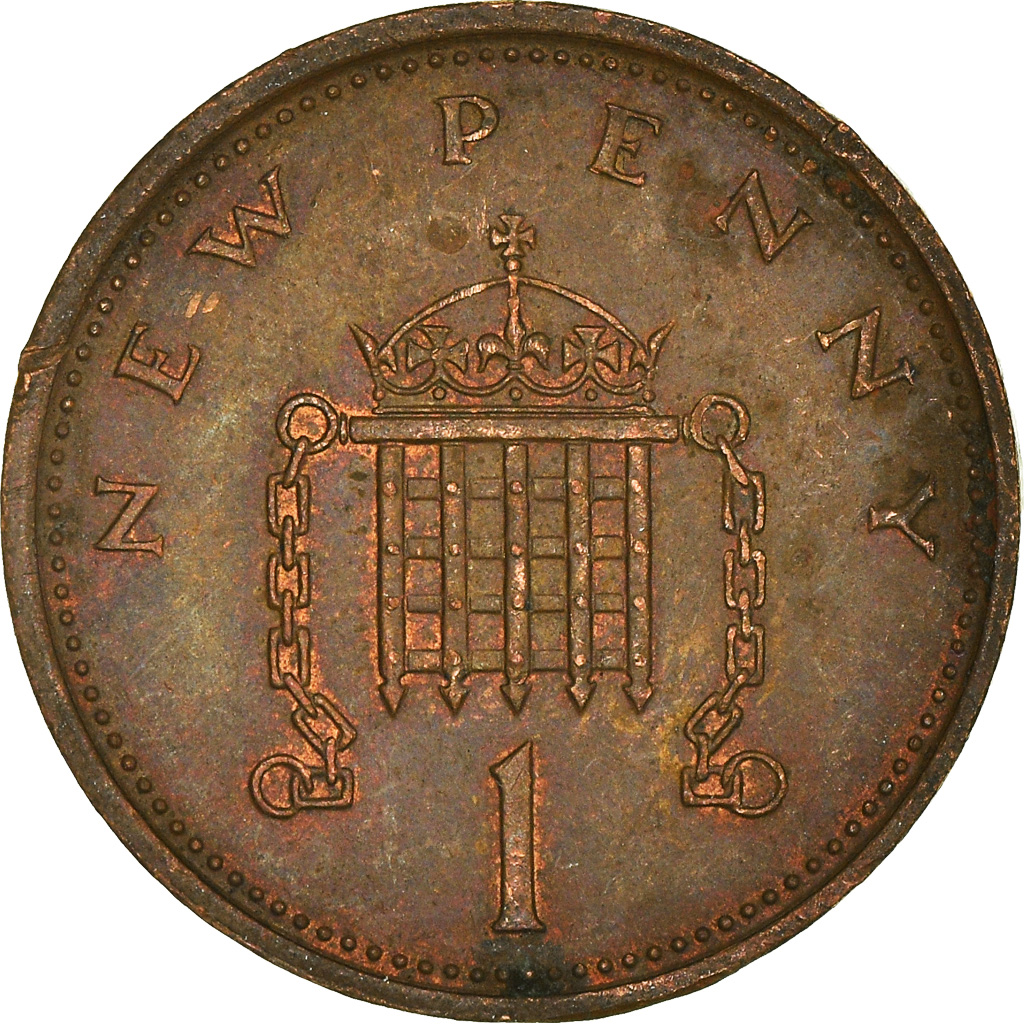 Moneda, Gran Bretaña, New Penny, 1974