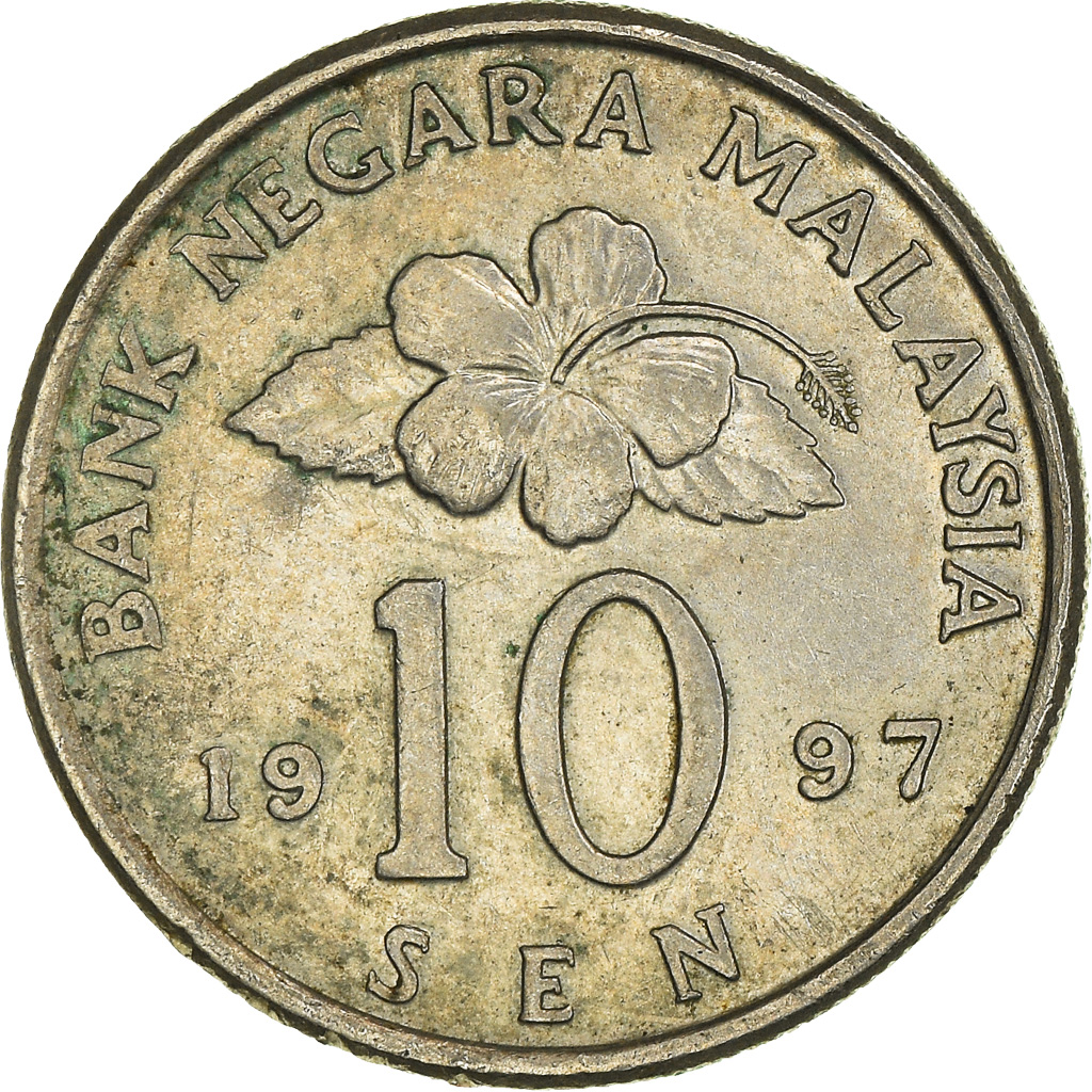 Moneda, Malasia, 10 Sen, 1997