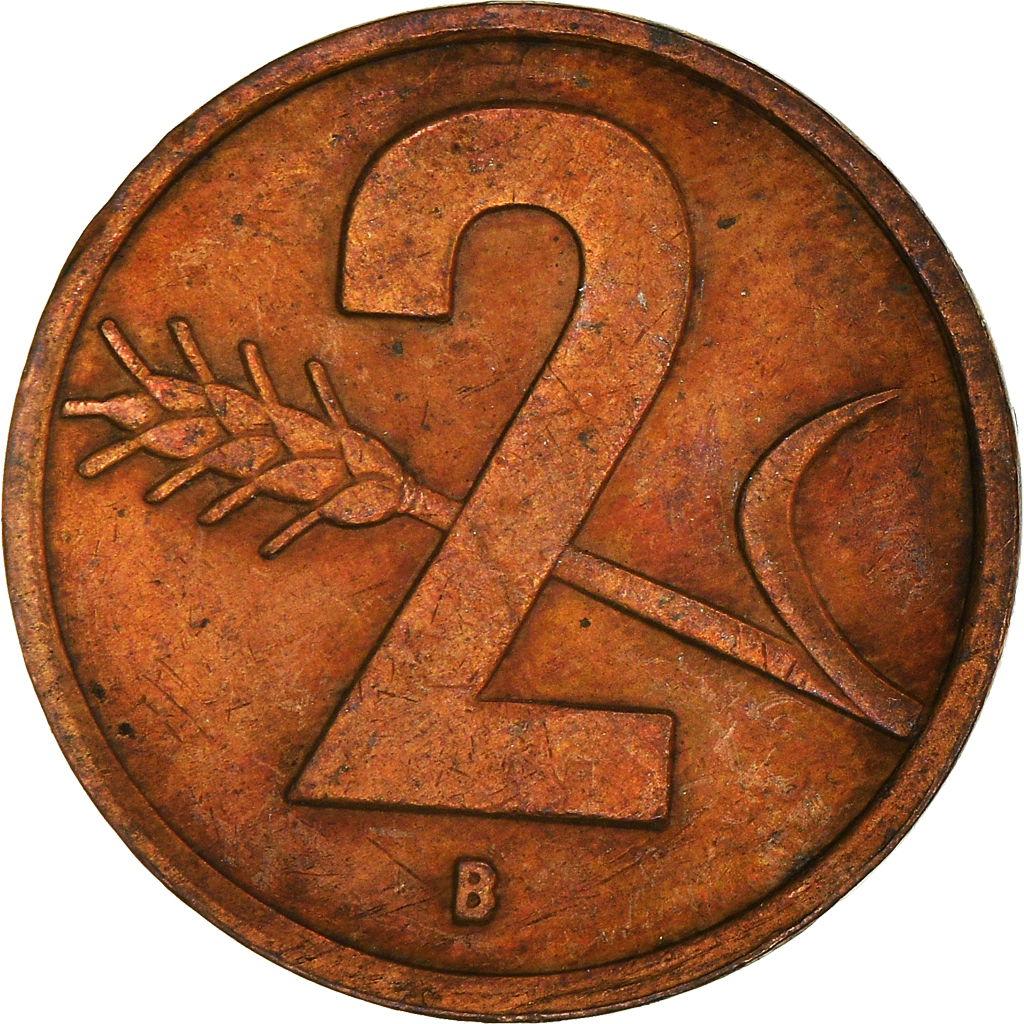 Moneda, Suiza, 2 Rappen, 1951