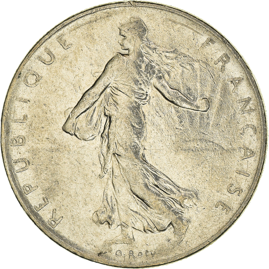 Moneda, Francia, Franc, 1977