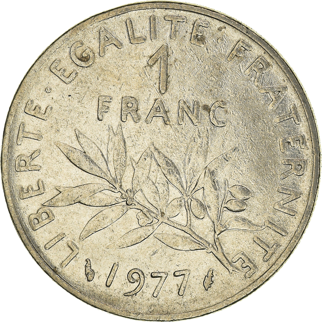 Moneda, Francia, Franc, 1977