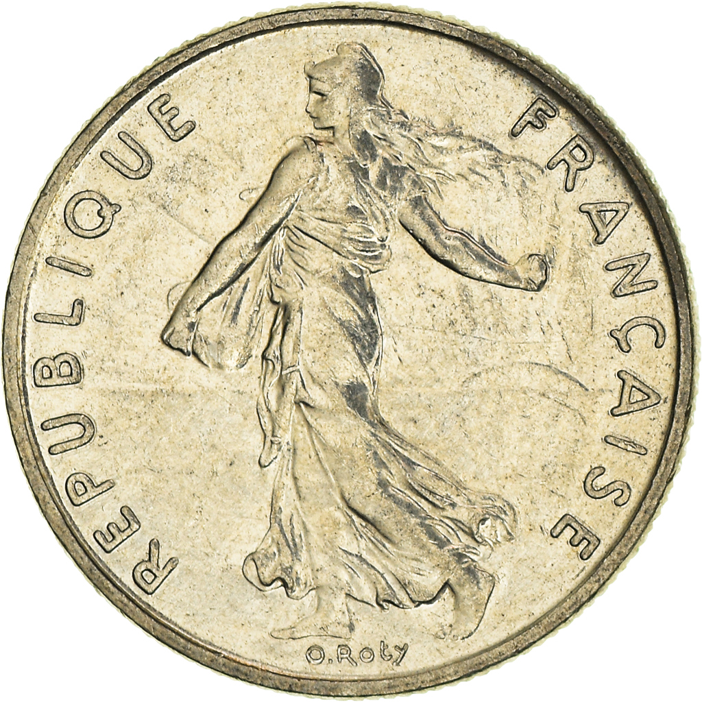 Moneda, Francia, 1/2 Franc, 1994