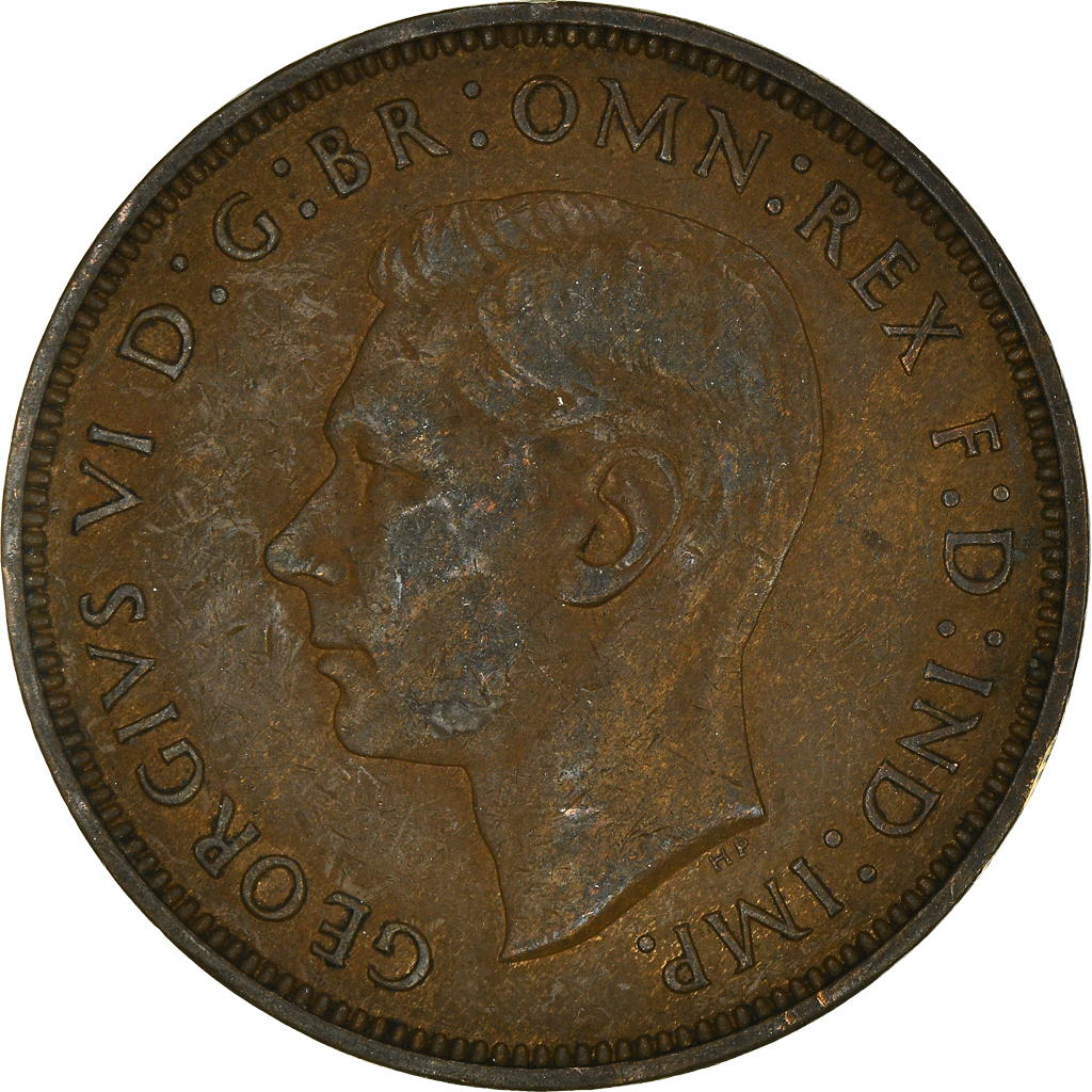Moneda, Gran Bretaña, Penny, 1947