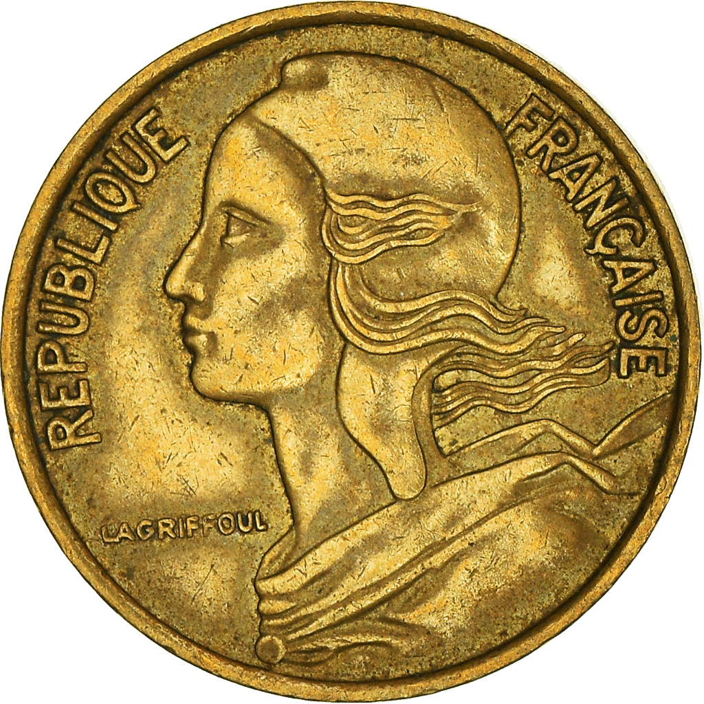 Moneda, Francia, 5 Centimes, 1974