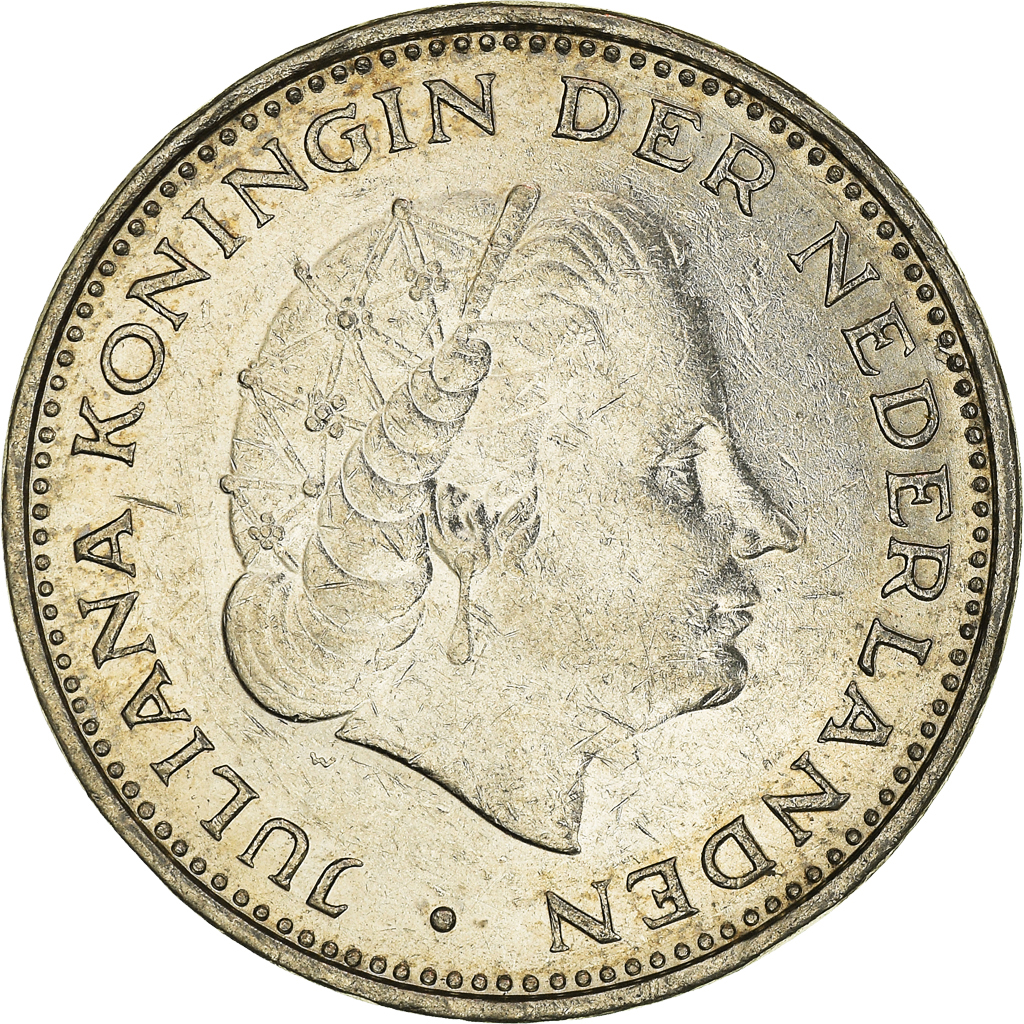 Moneda, Países Bajos, 2-1/2 Gulden, 1969