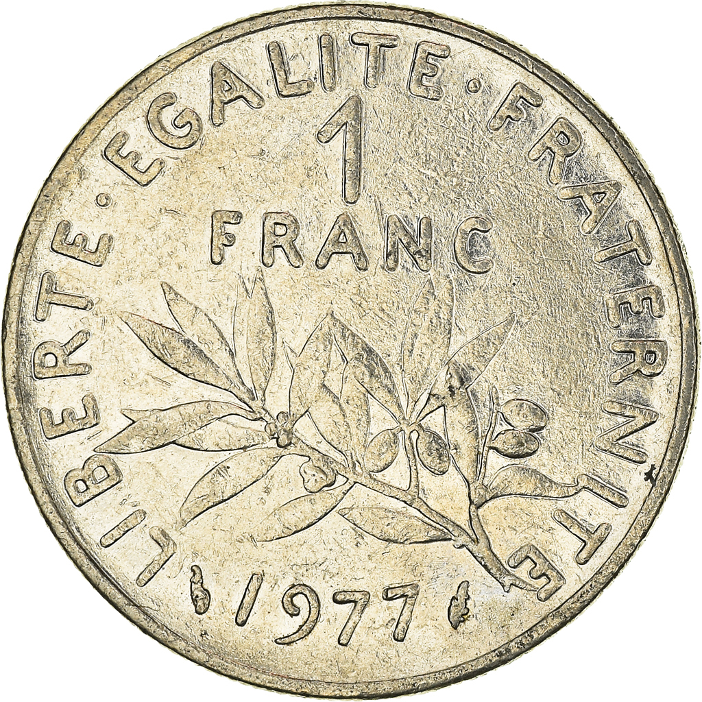Moneda, Francia, Franc, 1977