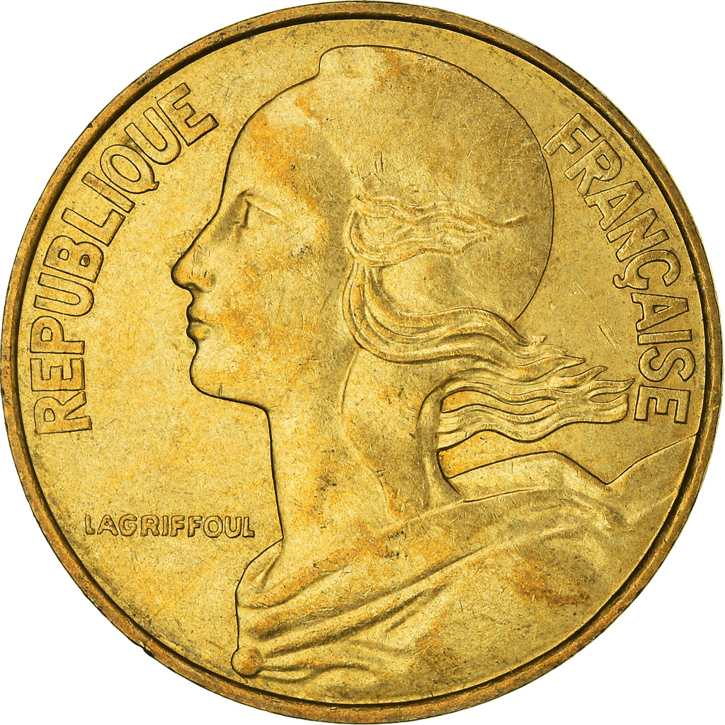 Moneda, Francia, 20 Centimes, 1982