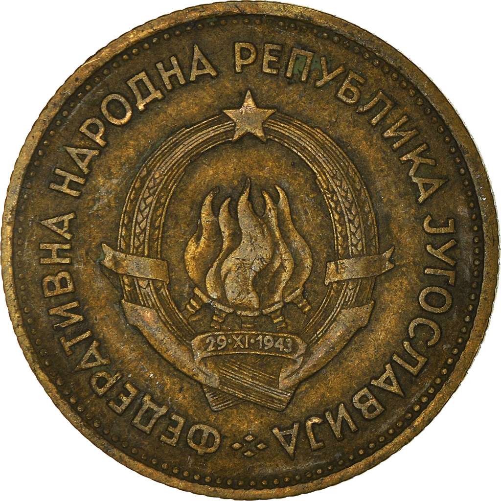 Moneda, Yugoslavia, 20 Dinara, 1955