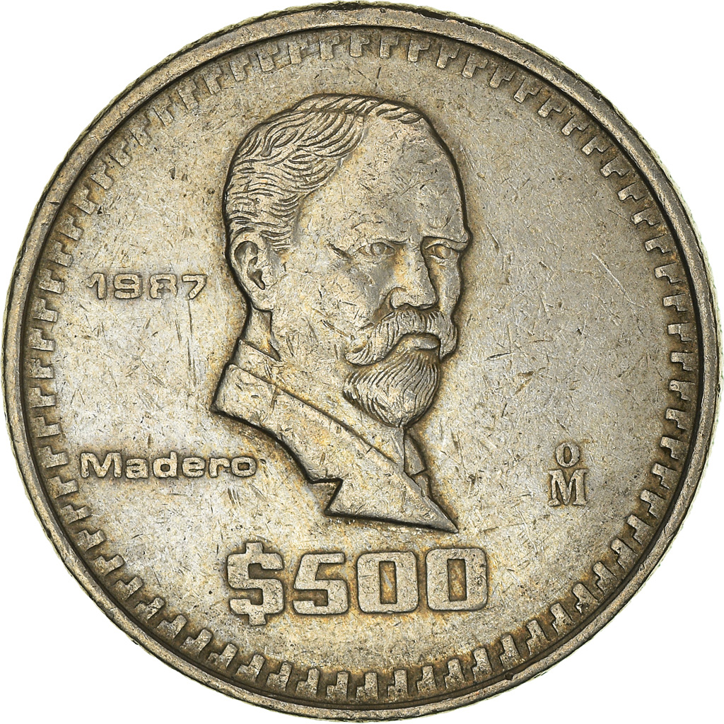 [#965746] moneda, méxico, 500 pesos, 1987 - Compra venta en todocoleccion