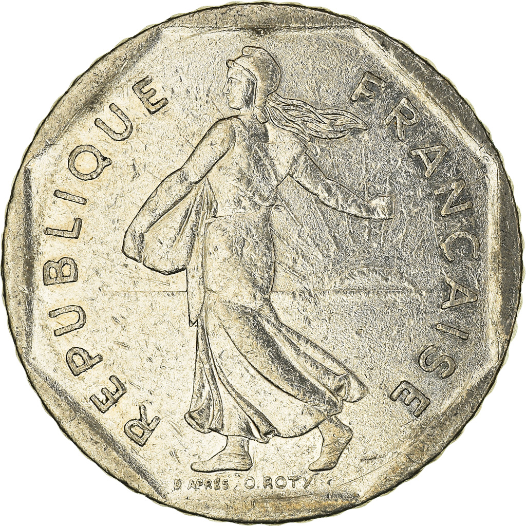 Moneda, Francia, 2 Francs, 1982