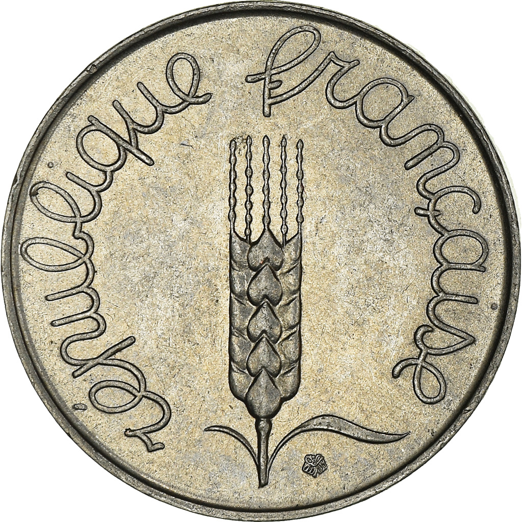 Moneda, Francia, 5 Centimes, 1963