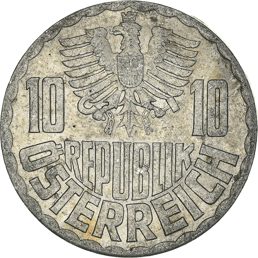 Moneda, Austria, 10 Groschen, 1966