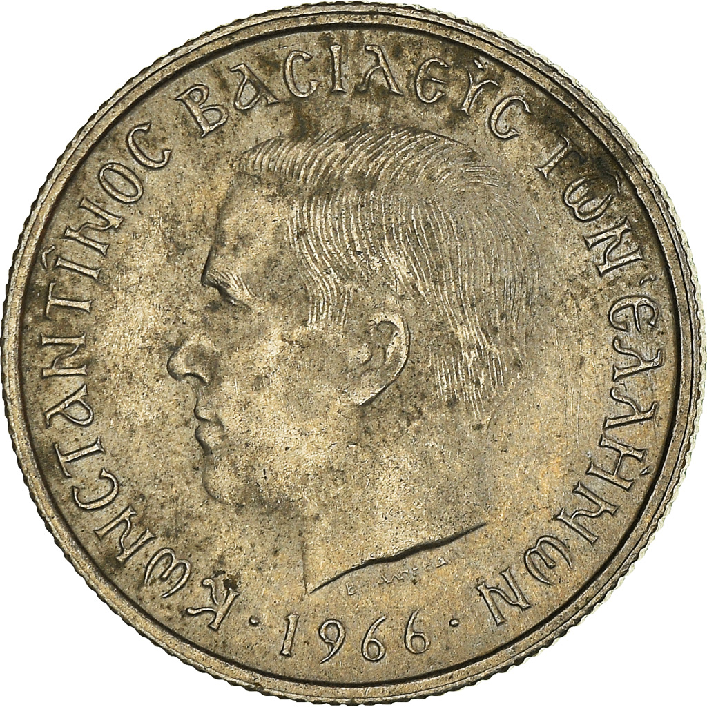 Moneda, Grecia, 50 Lepta, 1966