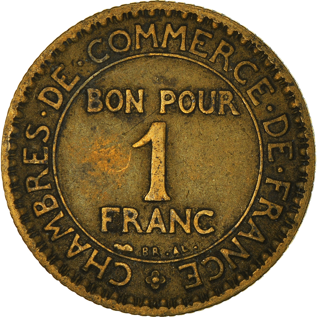 Moneda, Francia, Franc, 1925