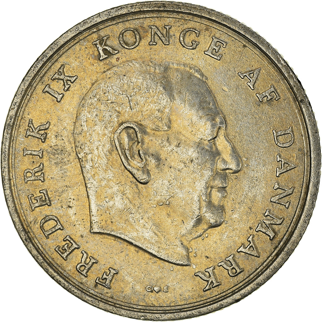Moneda, Dinamarca, Krone, 1964