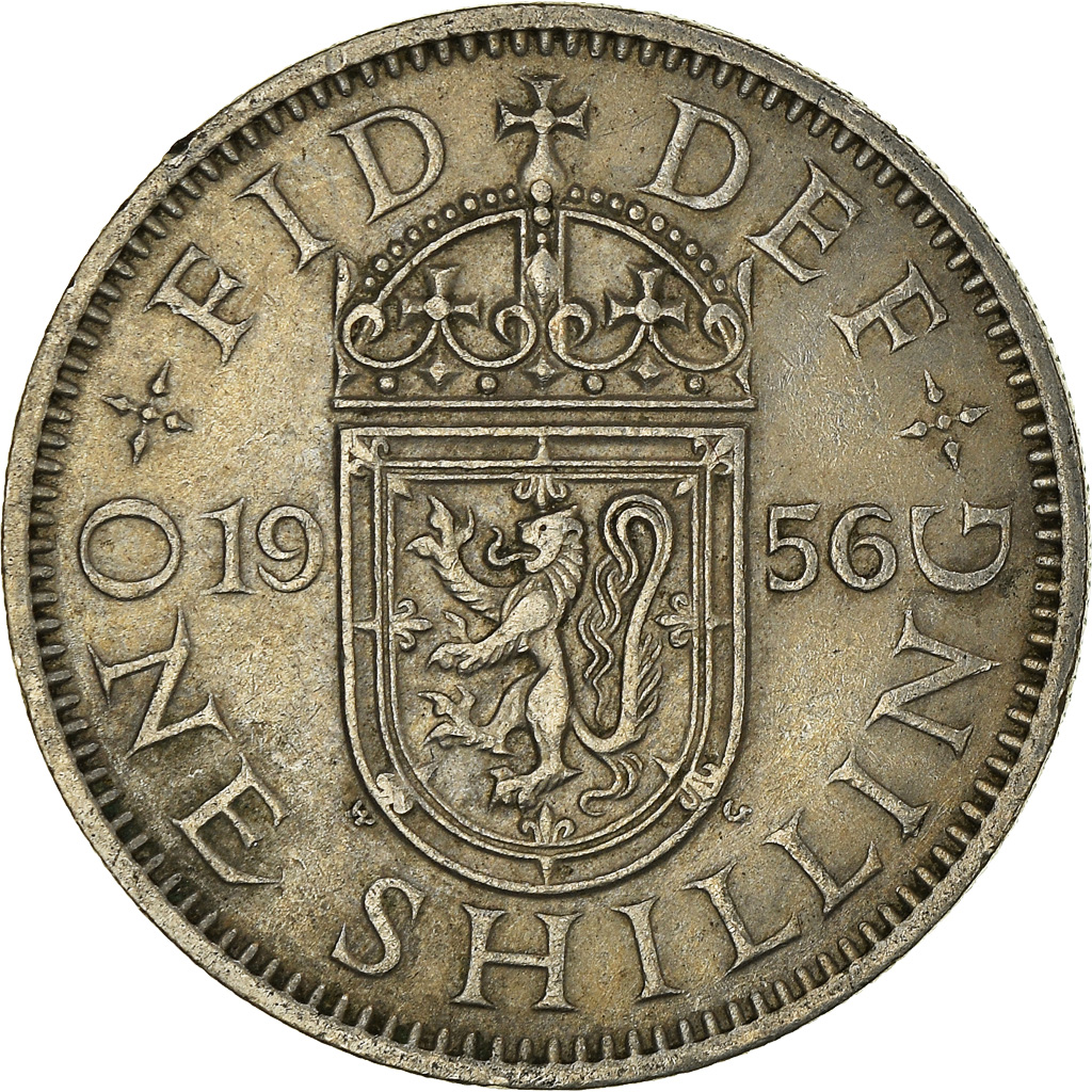 Moneda, Gran Bretaña, Shilling, 1956