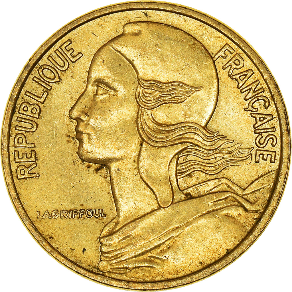 Moneda, Francia, 5 Centimes, 1977