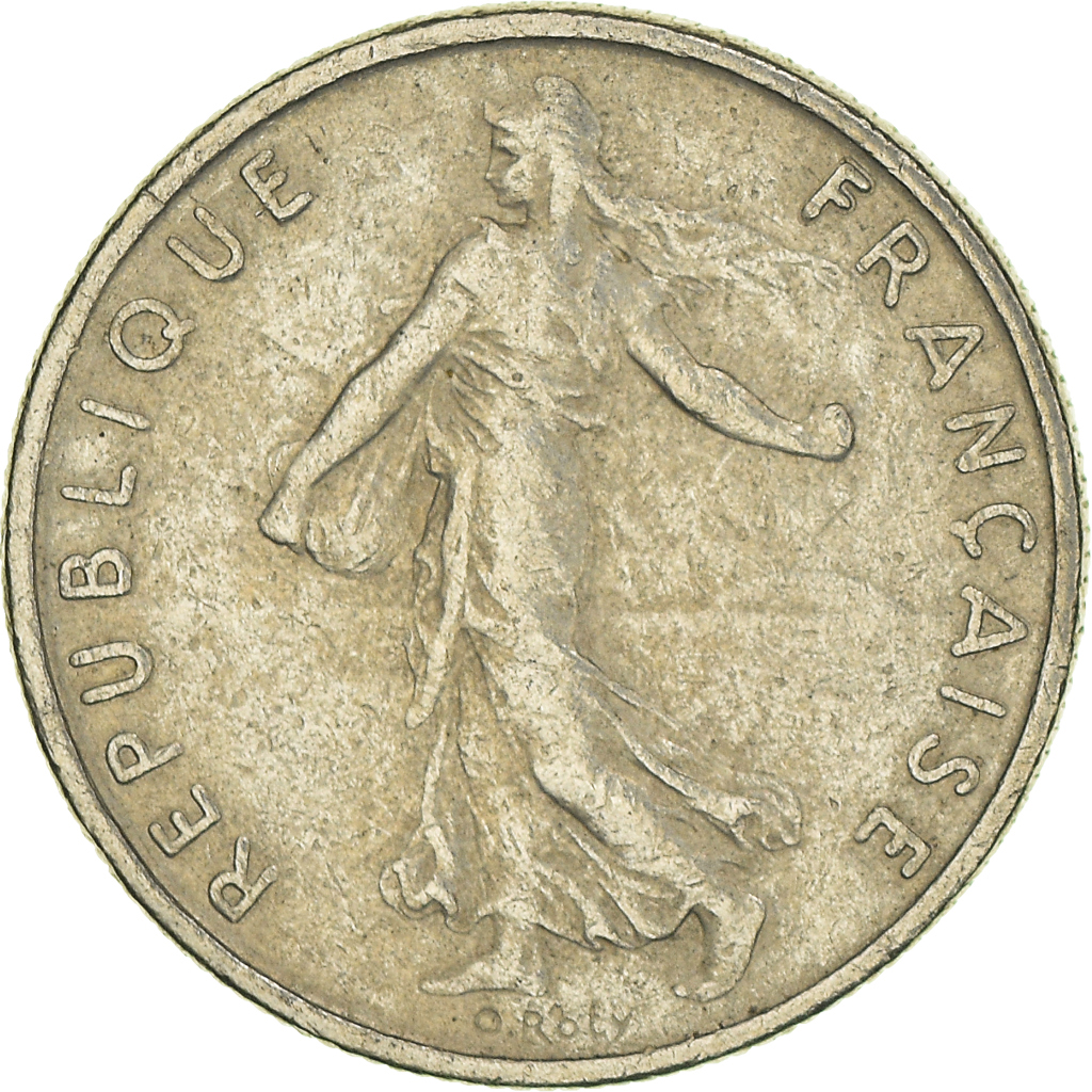 Moneda, Francia, 1/2 Franc, 1966