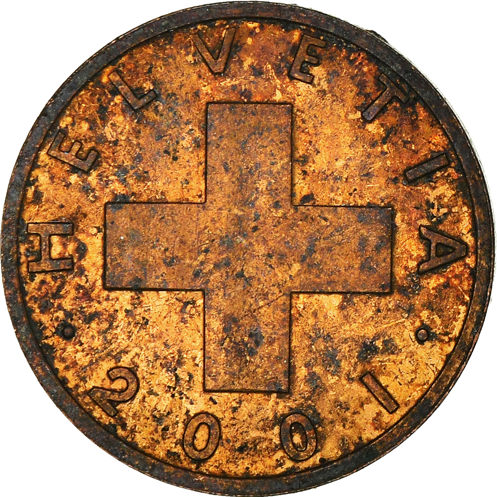 Moneda, Suiza, Rappen, 2001