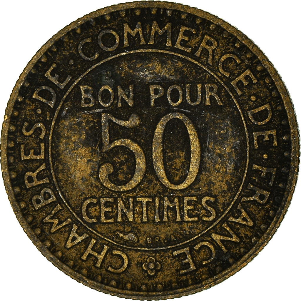 Moneda, Francia, 50 Centimes, 1922