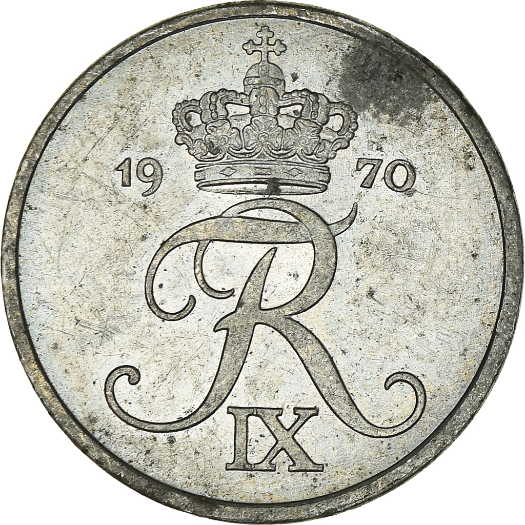 Moneda, Dinamarca, Ore, 1970
