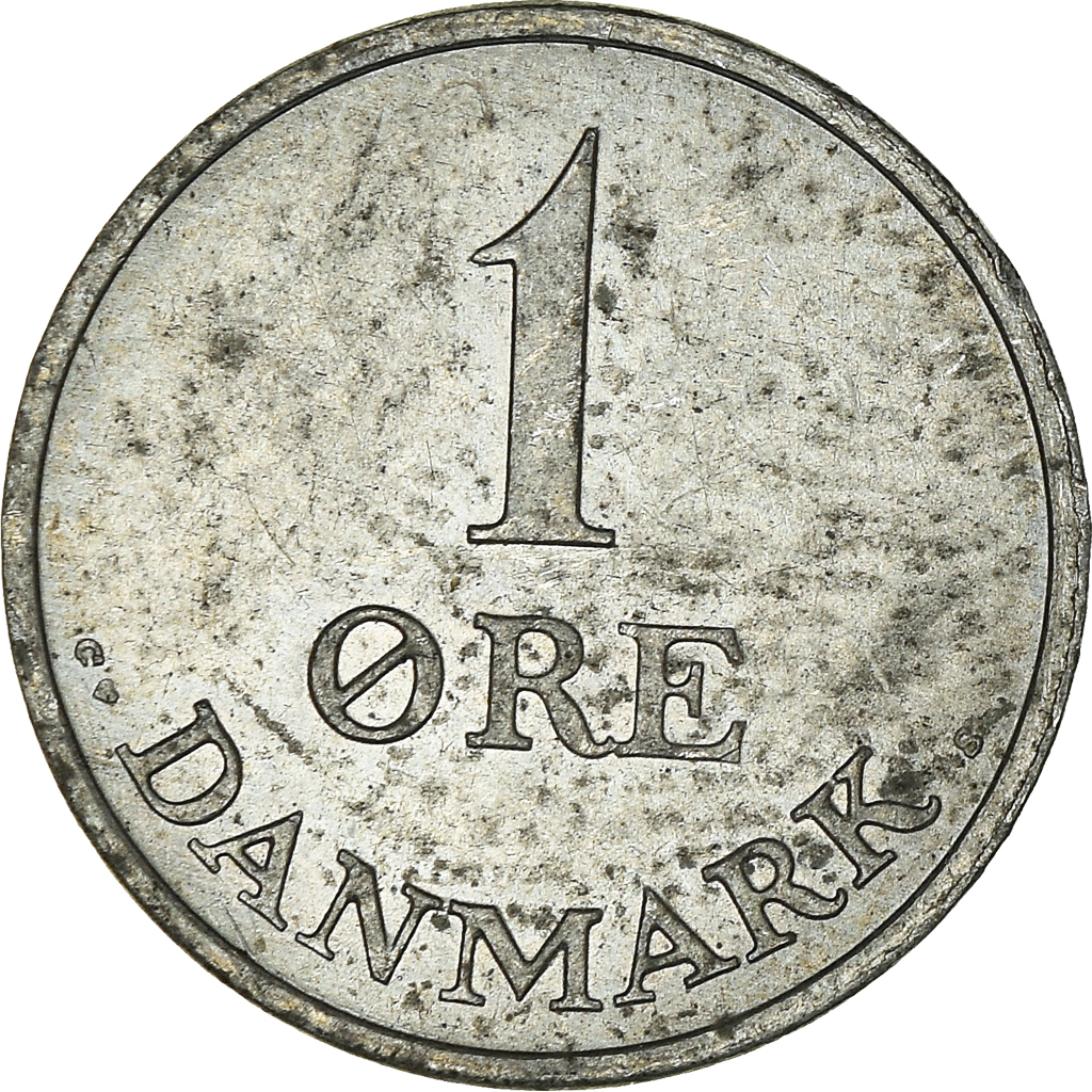 Moneda, Dinamarca, Ore, 1970