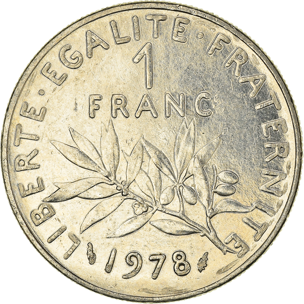 Moneda, Francia, Franc, 1978