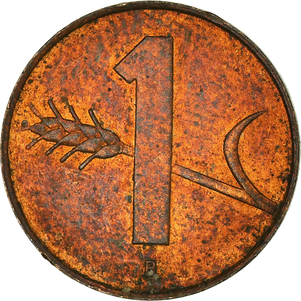 Moneda, Suiza, Rappen, 1962