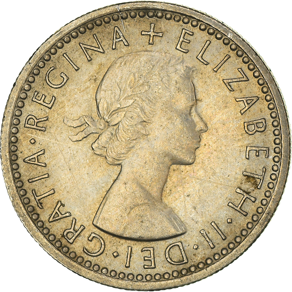Moneda, Gran Bretaña, 6 Pence, 1962