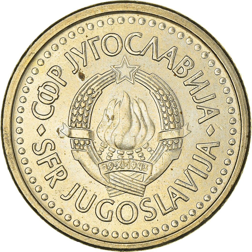 Moneda, Yugoslavia, Dinar, 1990