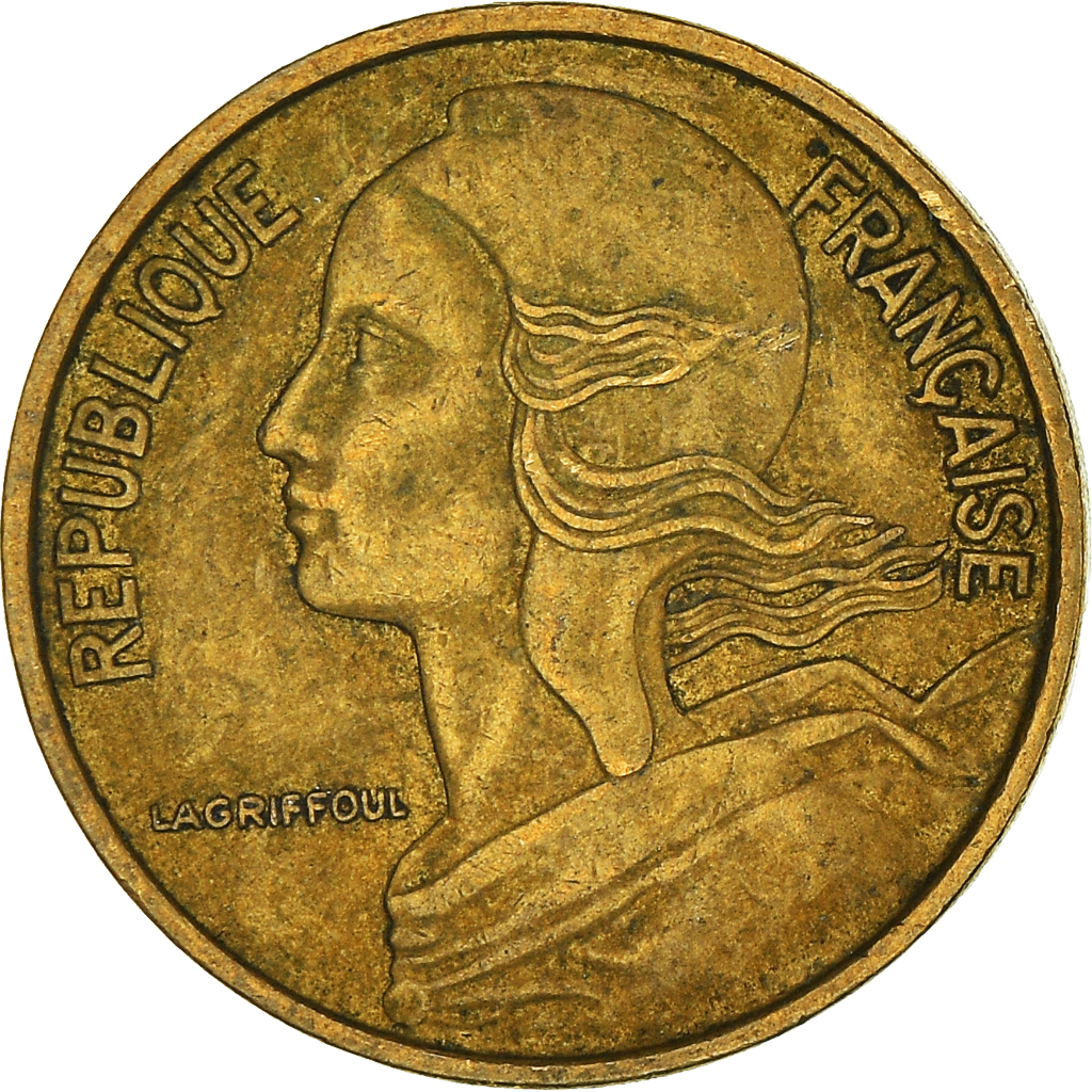 Moneda, Francia, 5 Centimes, 1966