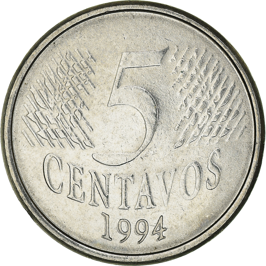 Moneda, Brasil, 5 Centavos, 1994