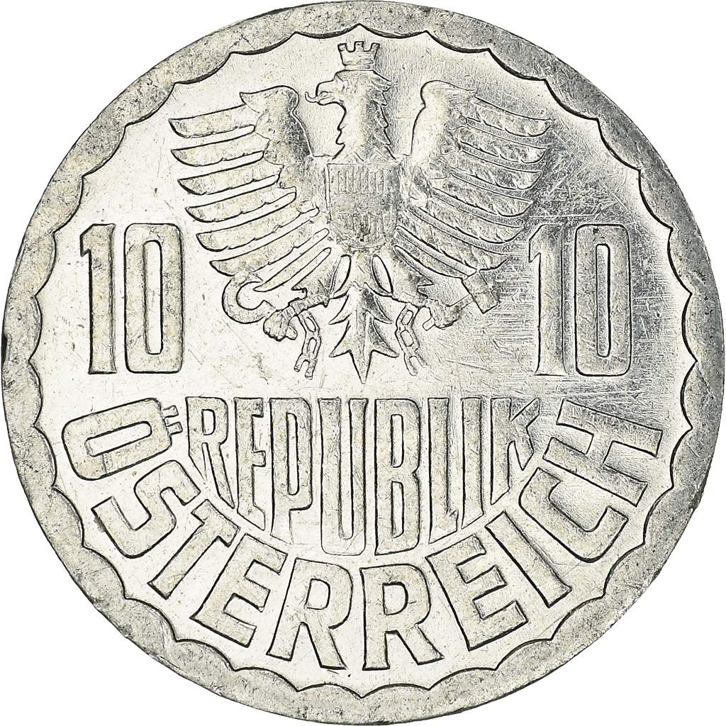 Moneda, Austria, 10 Groschen, 1987