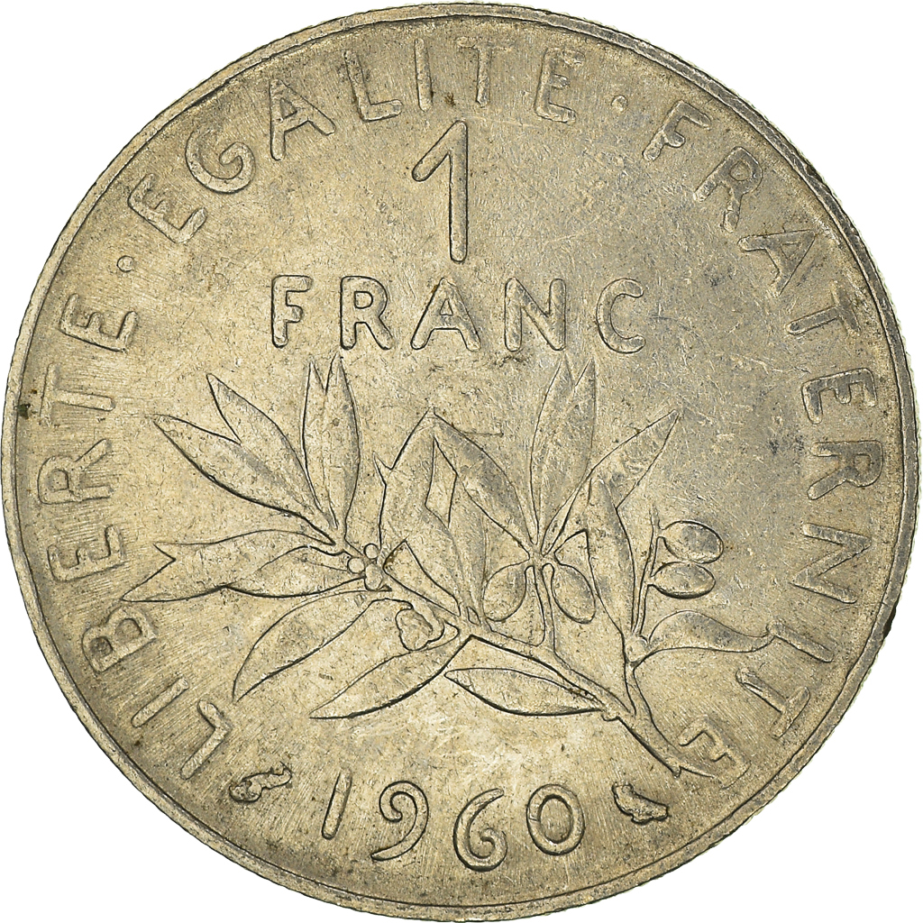 Moneda, Francia, Franc, 1960