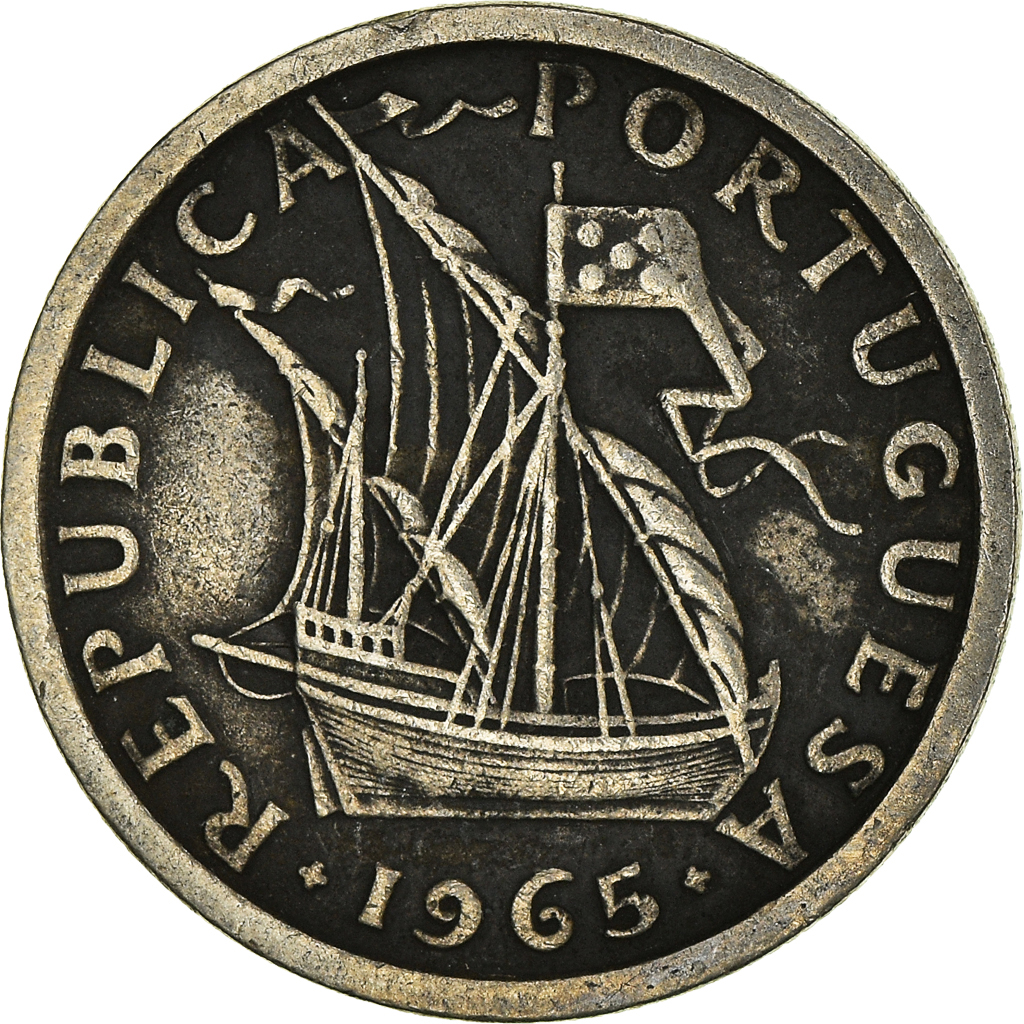 Moneda, Portugal, 2-1/2 Escudos, 1965
