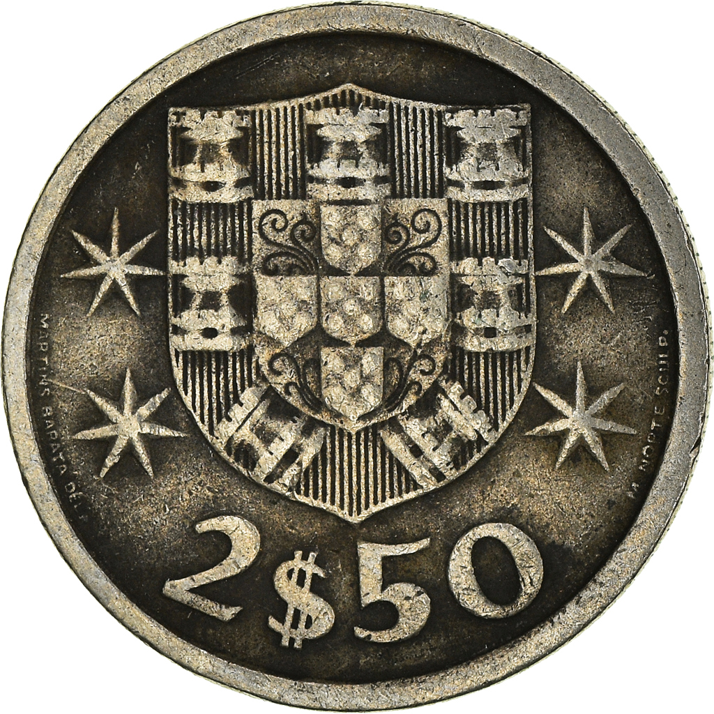 Moneda, Portugal, 2-1/2 Escudos, 1965