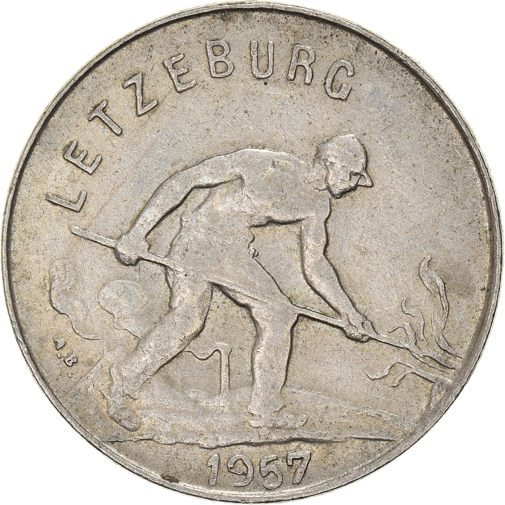 Moneda, Luxemburgo, Franc, 1957