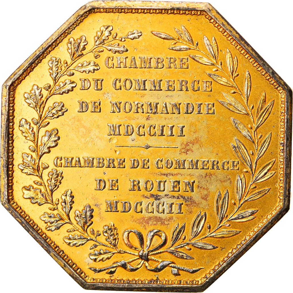 France, Token, Chambre de Commerce de Rouen, Business & industry, 1802, Lecomte