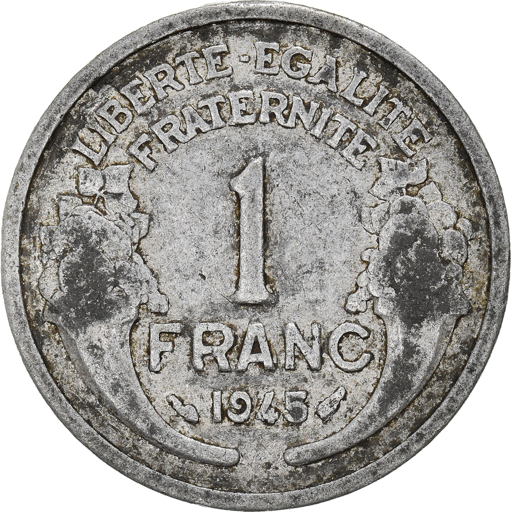 Moneda, Francia, Franc, 1945
