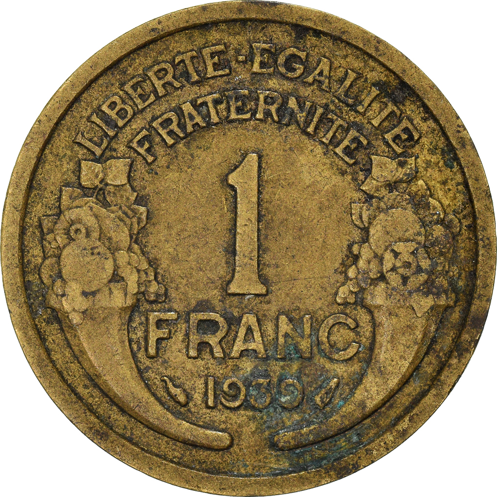 Moneda, Francia, Franc, 1939