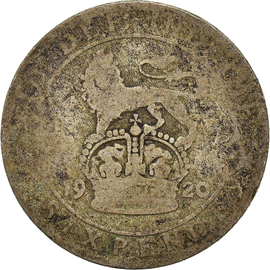 Moneda, Gran Bretaña, 6 Pence, 1920