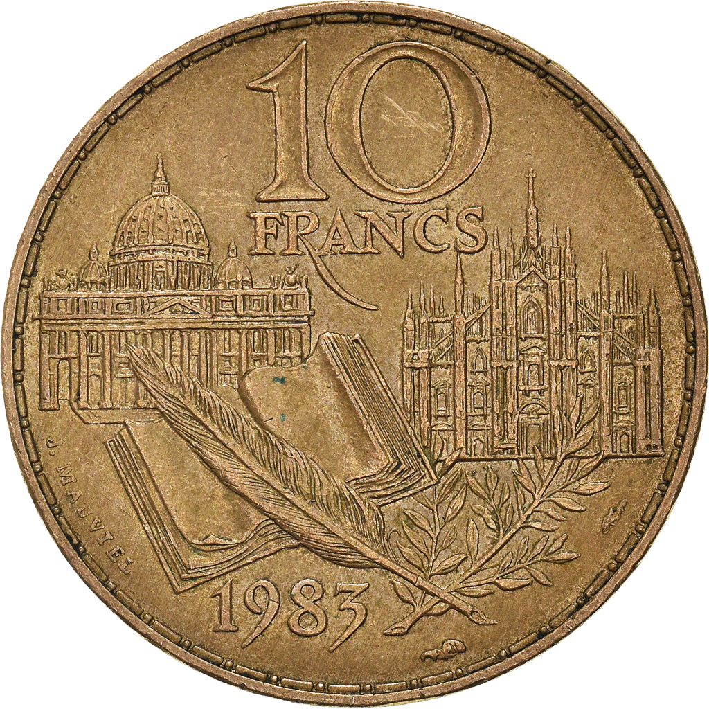 Moneda, Francia, 10 Francs, 1983